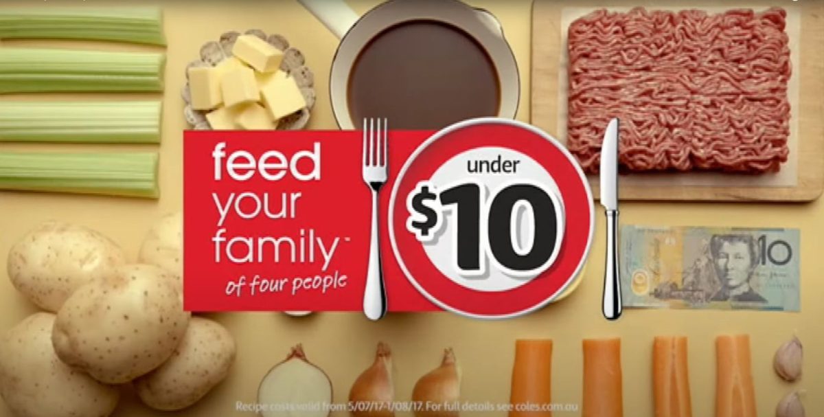 Coles advertisement image from 2017
