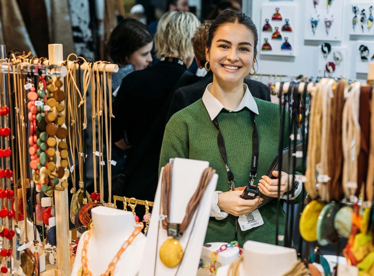 Seller at the Reed Gift Fair