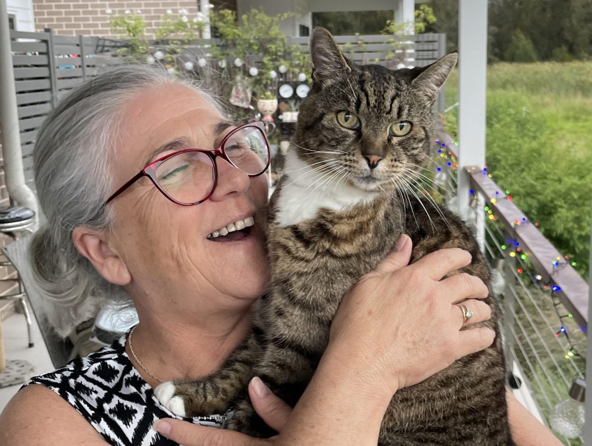 Woman with cat