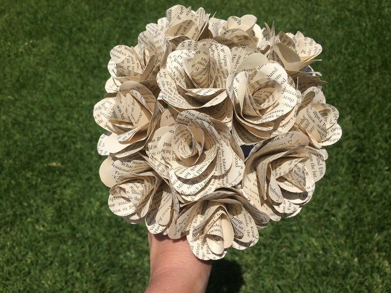 Bunch of paper flowers