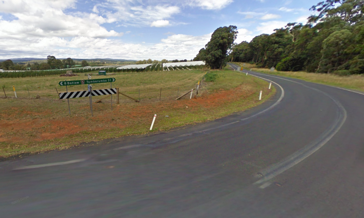 The crash took place near the intersection of Old Tumbarumba and Batlow roads on 1 November 2020.