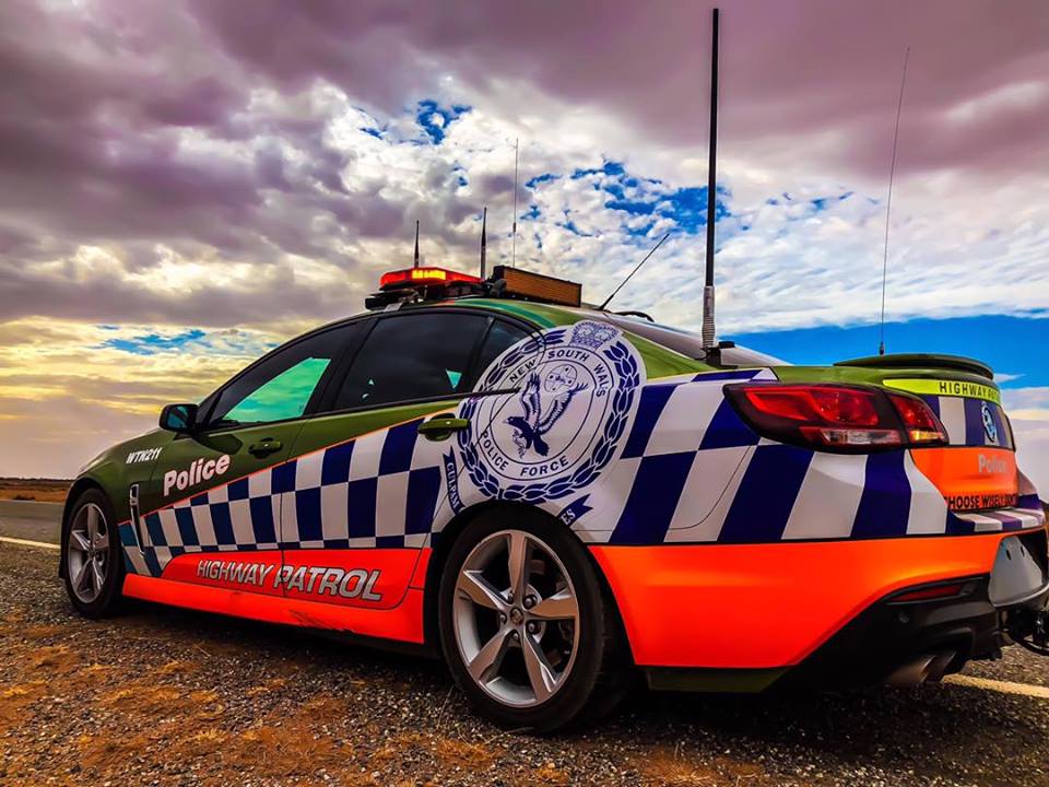 Highway patrol police car