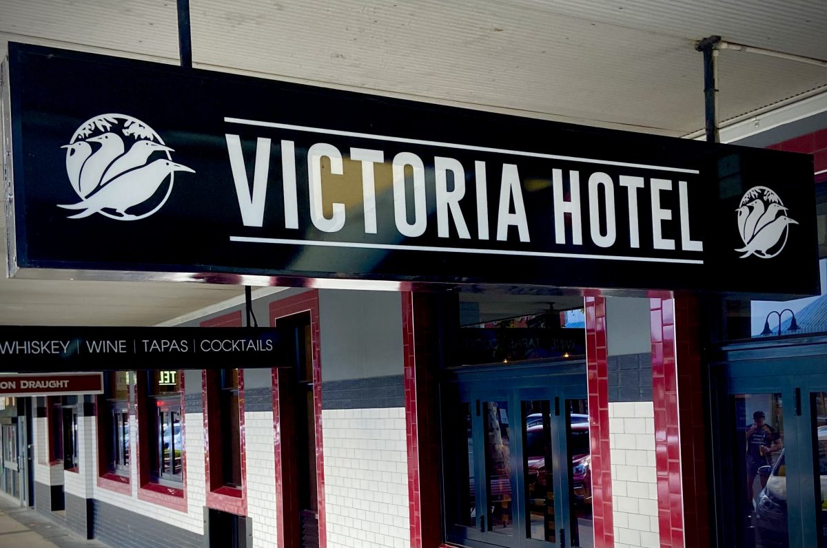 Victoria Hotel sign