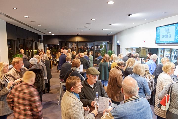 Patrons stock up on drinks at the Civic Theatre Bar before heading to the Wagga Comedy Fest shows in 2018. Photo: Wagga Civic Theatre.