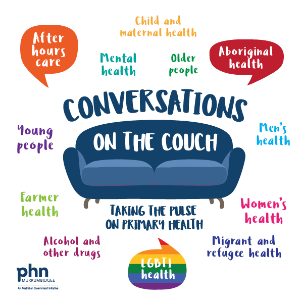 Flyer for Conversations on the Couch