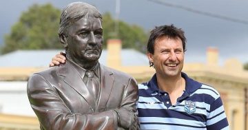 Region Riverina vs Junee's own, Laurie Daley