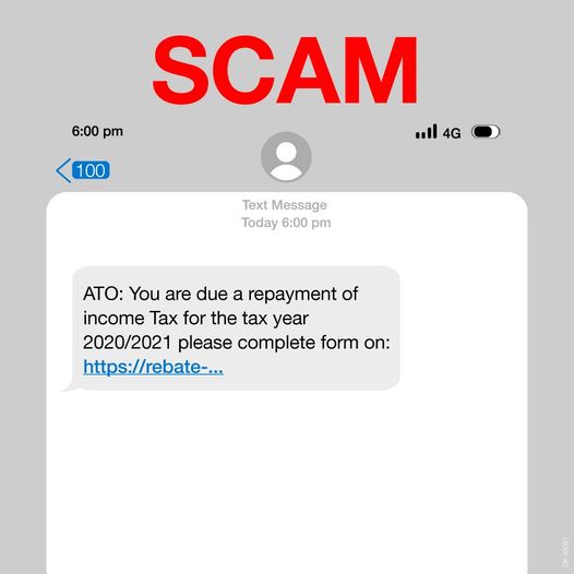 Scam message