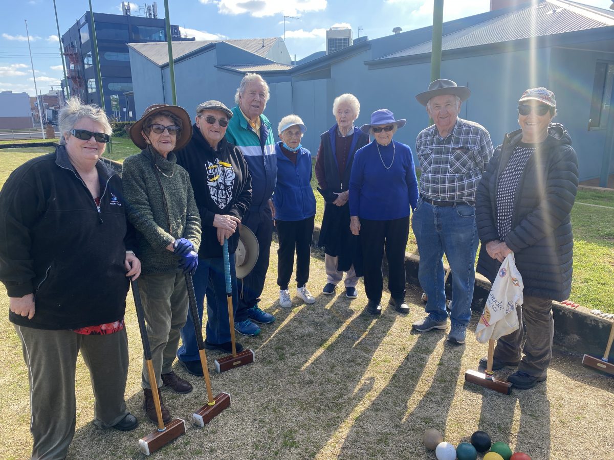 Griffith Croquet Club players