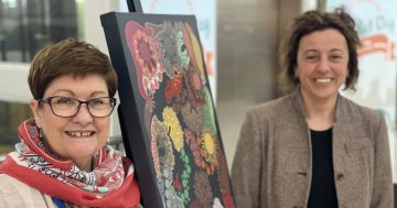 Indigenous artist donates painting to fund Griffith suicide protection program