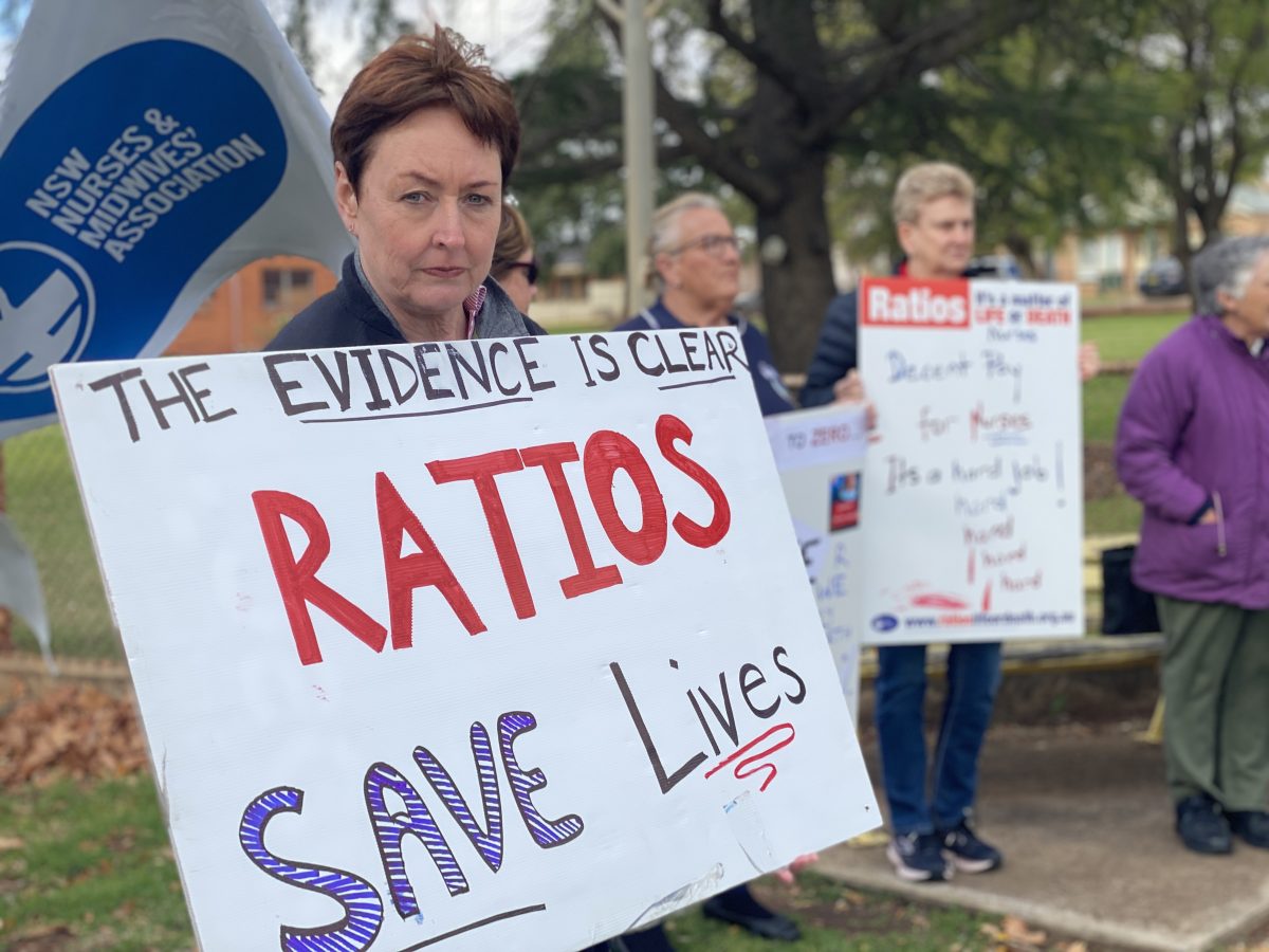 Nursing hospital protest 