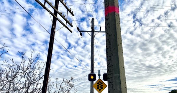 Edmondson Street graffiti warns of Inland Rail changes