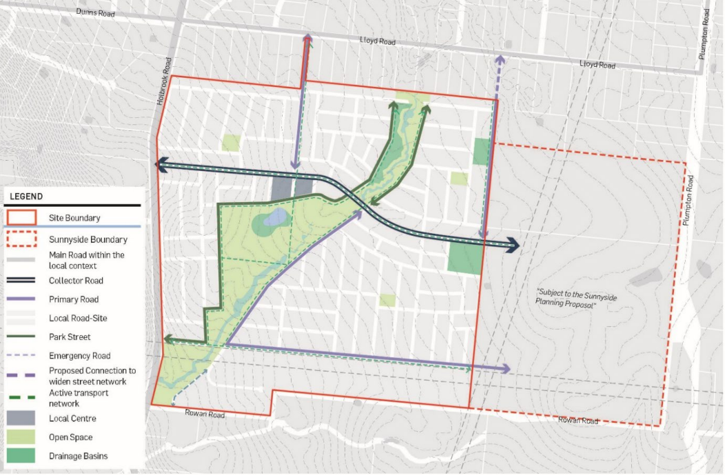 Plan of proposed development