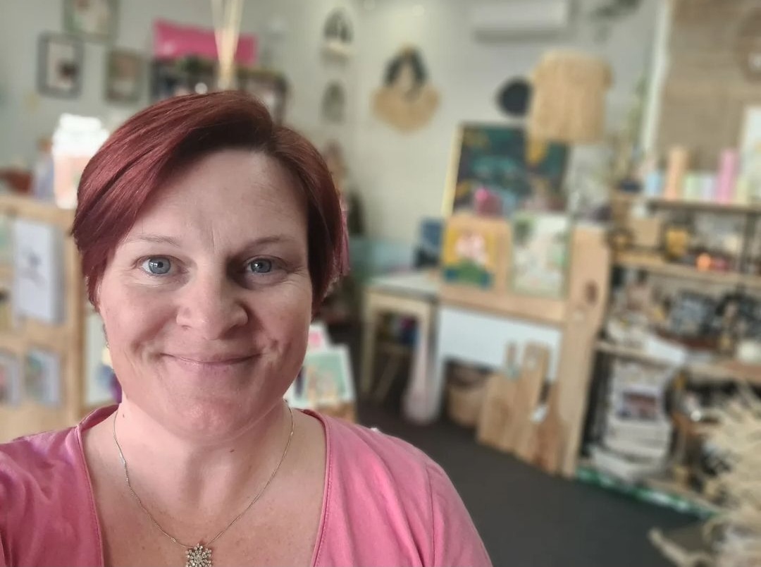 Woman in craft store