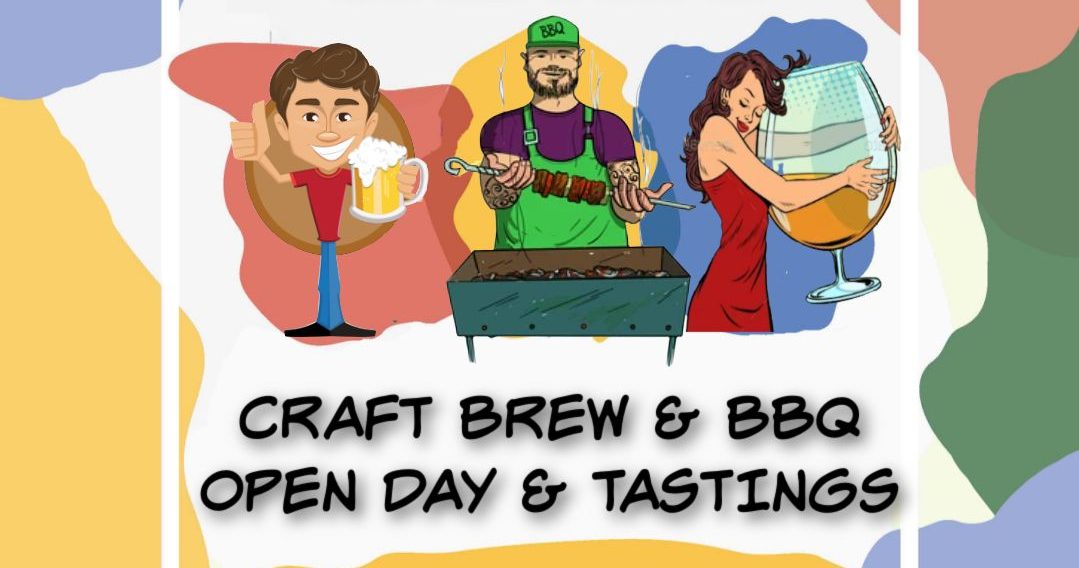 Flyer for barbecue and beer open day