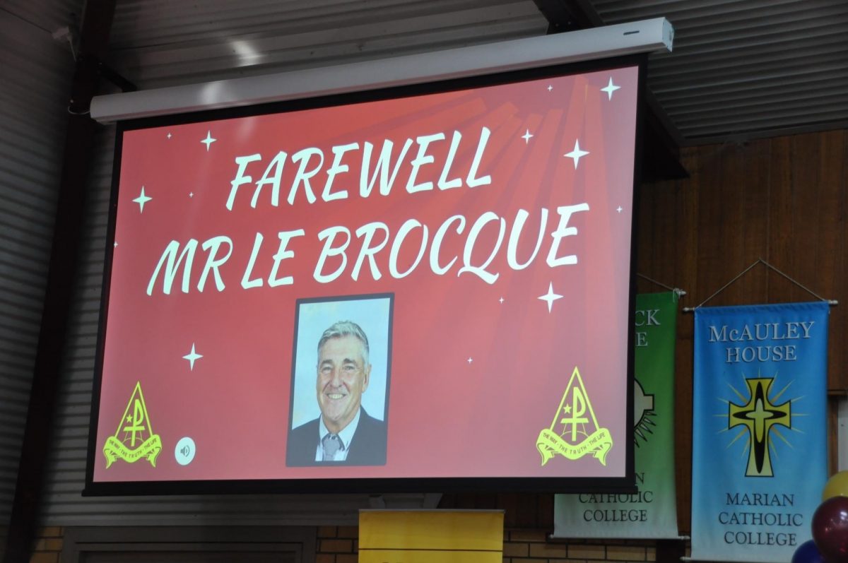 Farewell powerpoint show for Alan Le Brocque