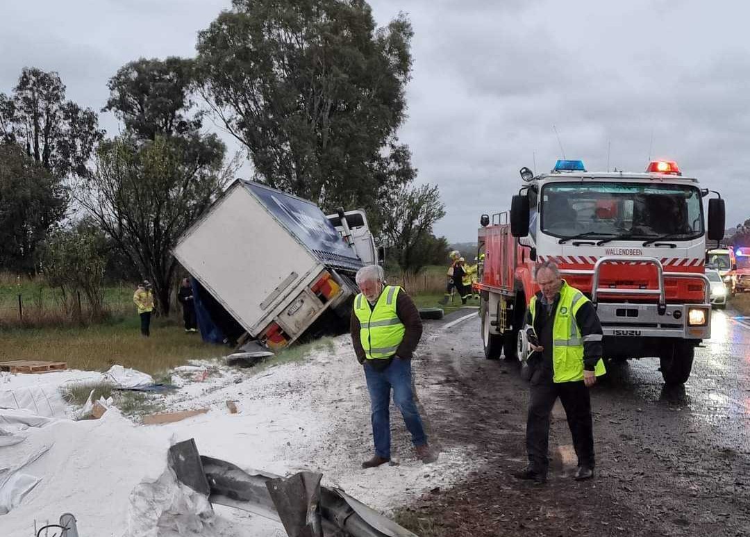 rolled truck and rfs vehicle