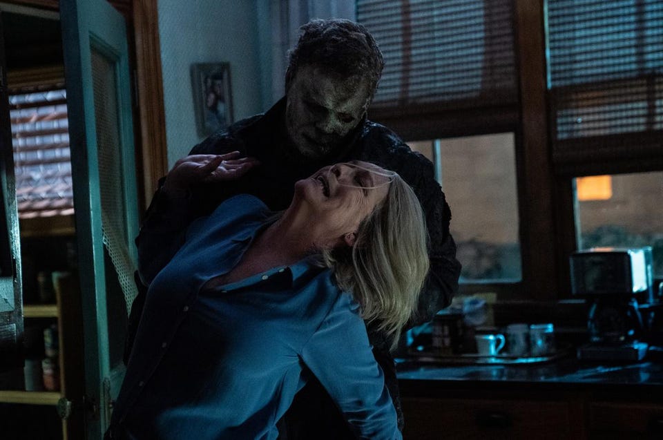 A still from the movie Halloween Ends