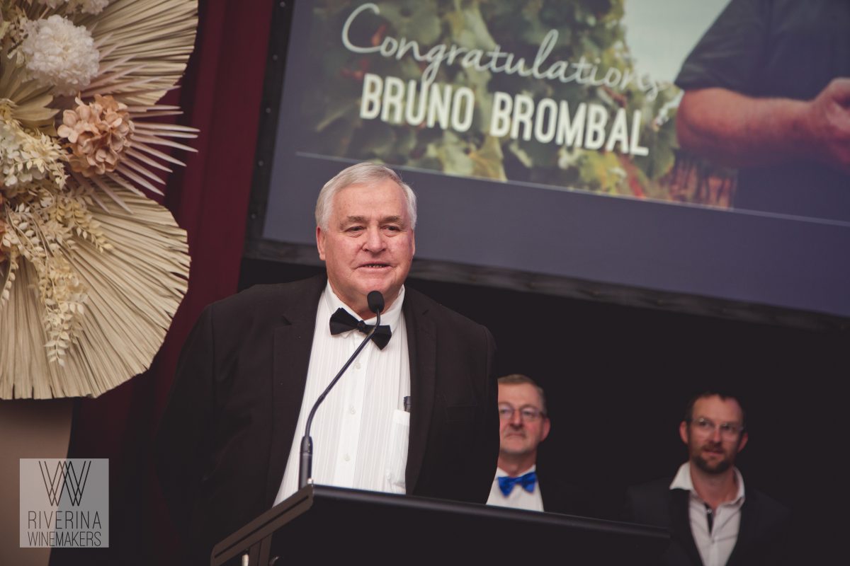 Bruno Brombal giving speech