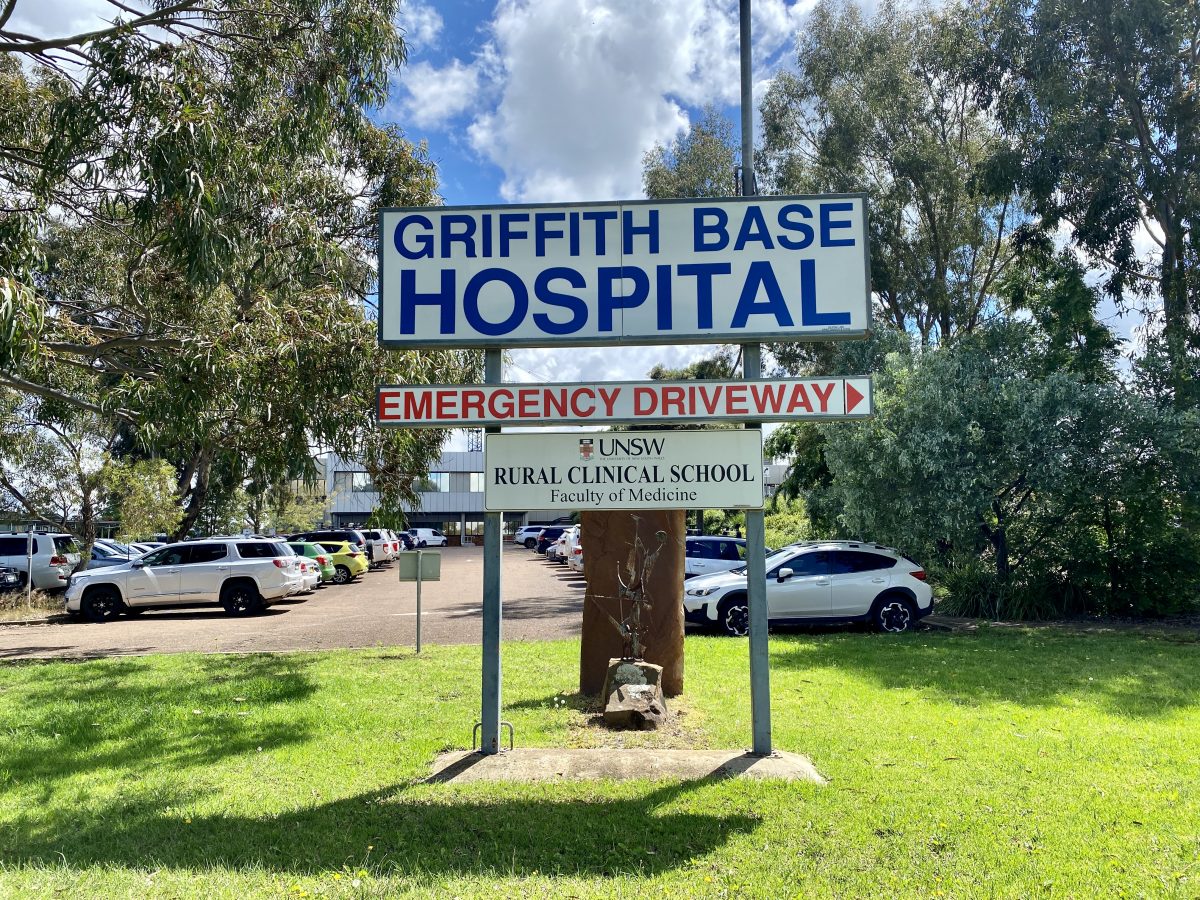 Griffith Base Hospital sign 