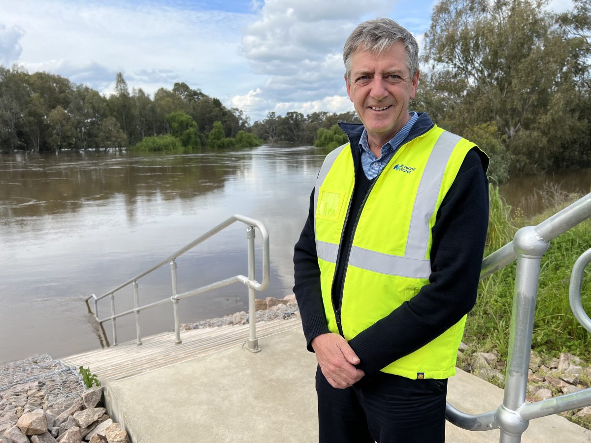 Man at river