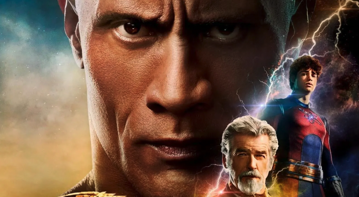 Poster for movie Black Adam starring The Rock