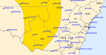 Severe weather warning issued for the Riverina with up to 100mm localised rainfall possible