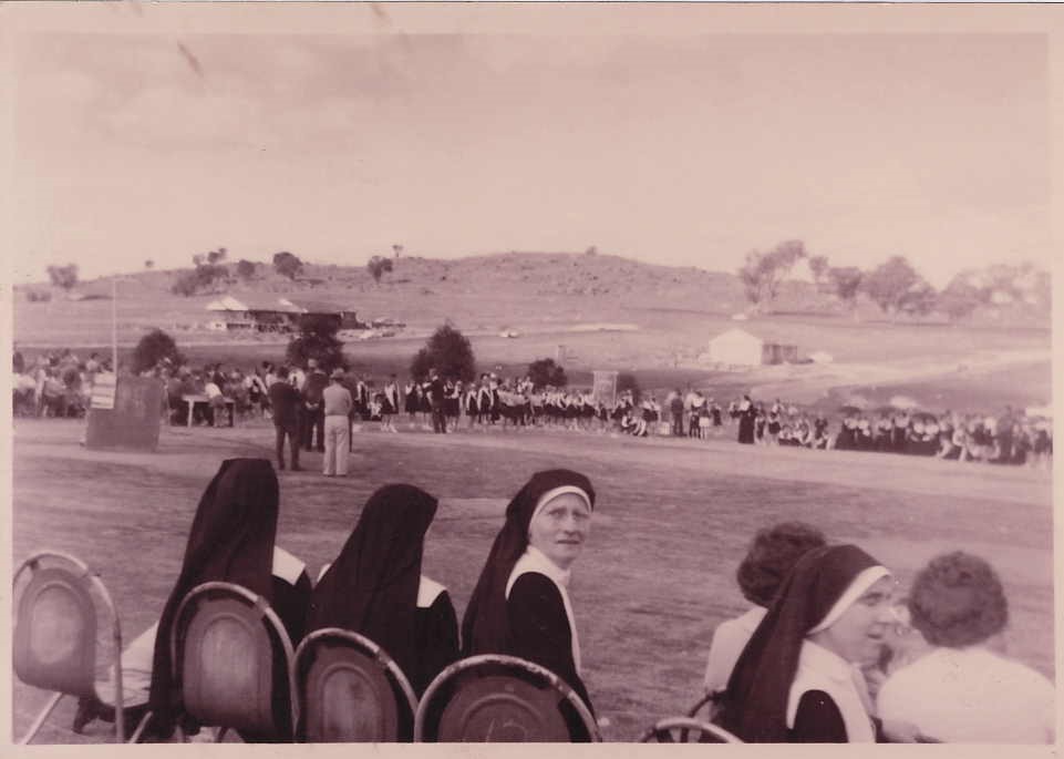Nuns watching sport