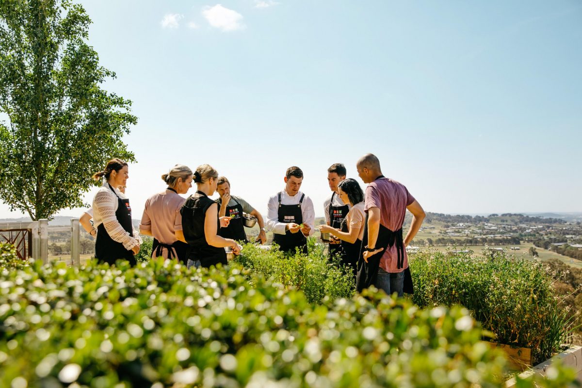 Agritourism food tasting