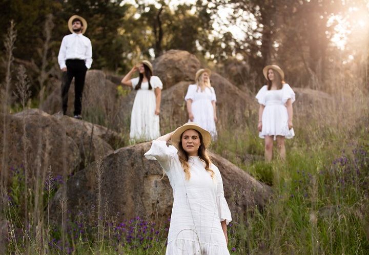 Promotional image of young people for a production of Picnic at Hanging Rock