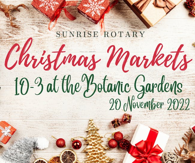 Flyer for a Rotary Christmas market