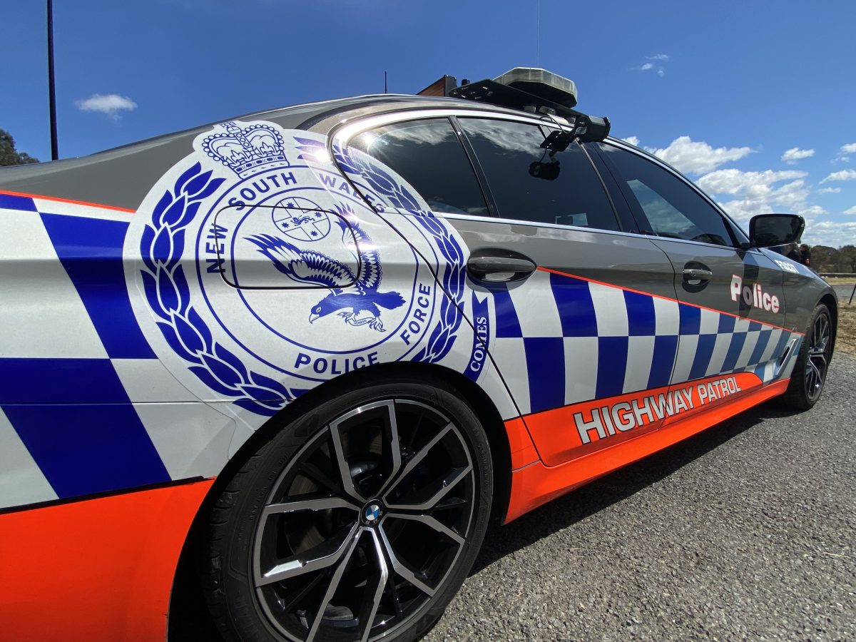 NSW Police highway patrol vehicle
