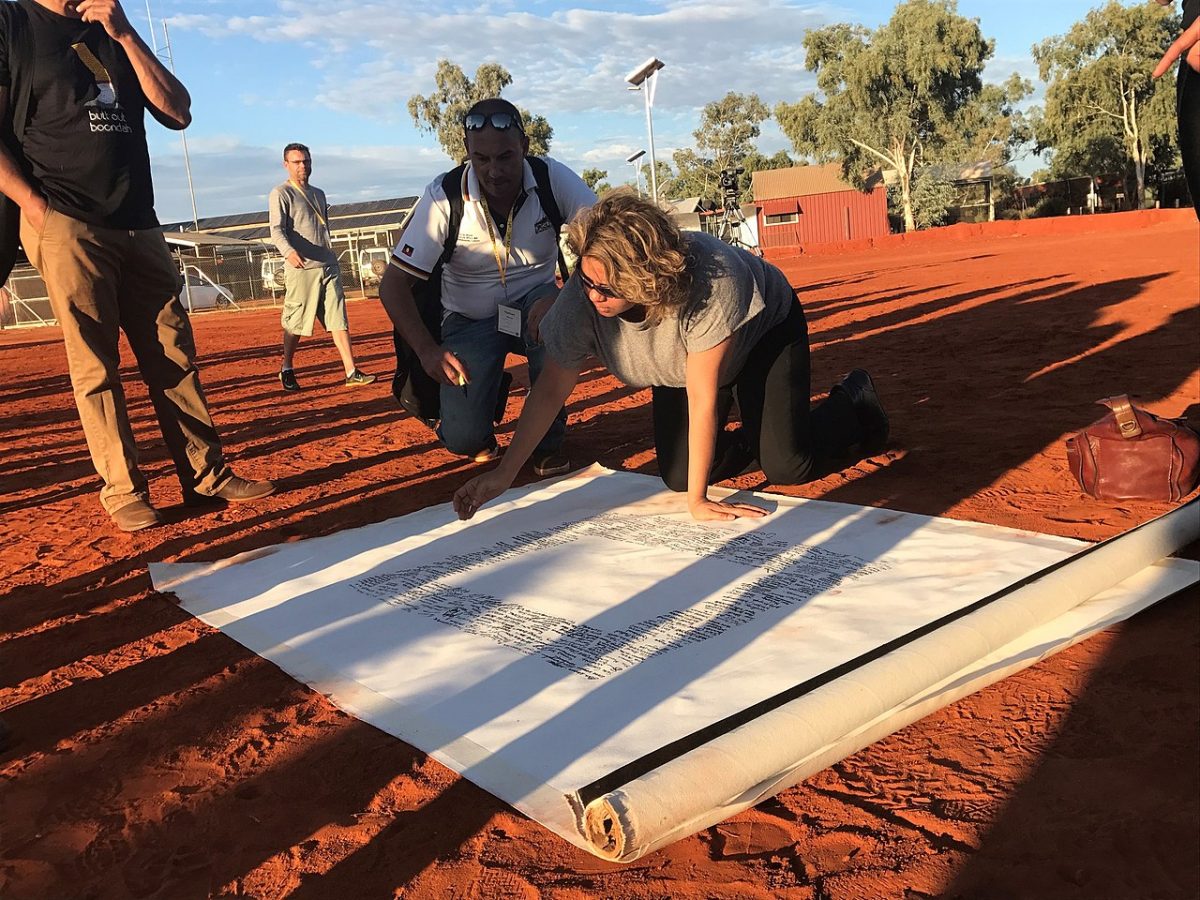 Uluru Statement From the Heart being signed