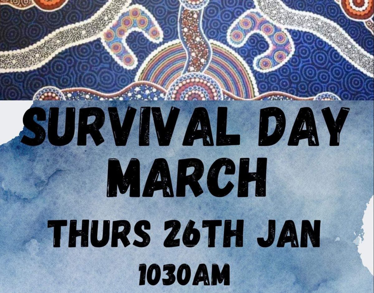 Flyer for Narranderra Survival Day march