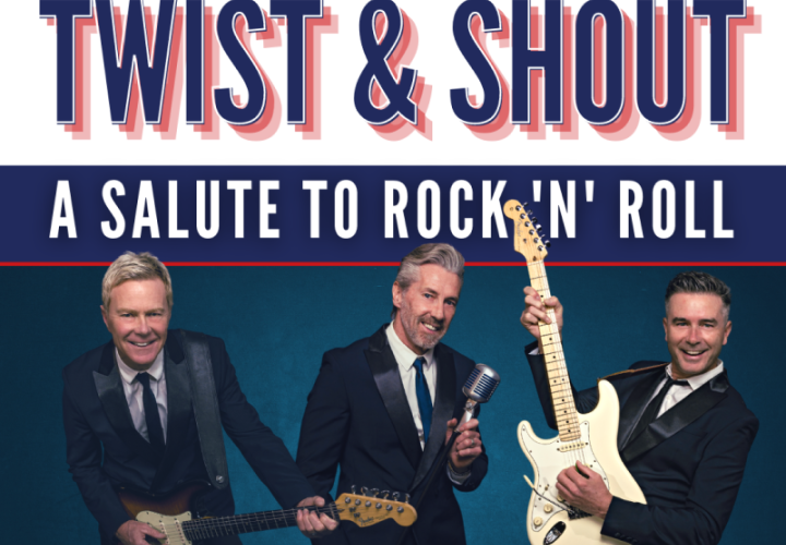Flyer for a rock and roll tribute show called Twist and Shout