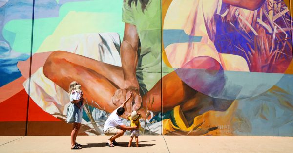 Griffith's colourful Banna Lane Festival a finalist in Australian Street Art Awards