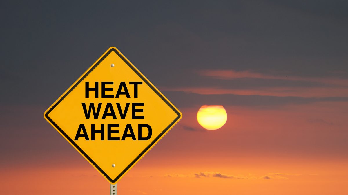 Heat wave sign