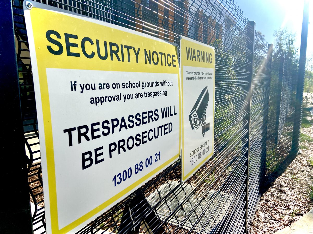 security school fence