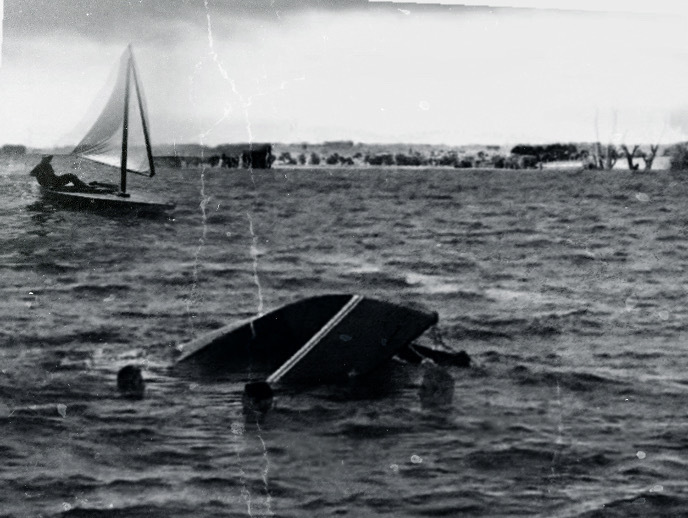 overturned boat