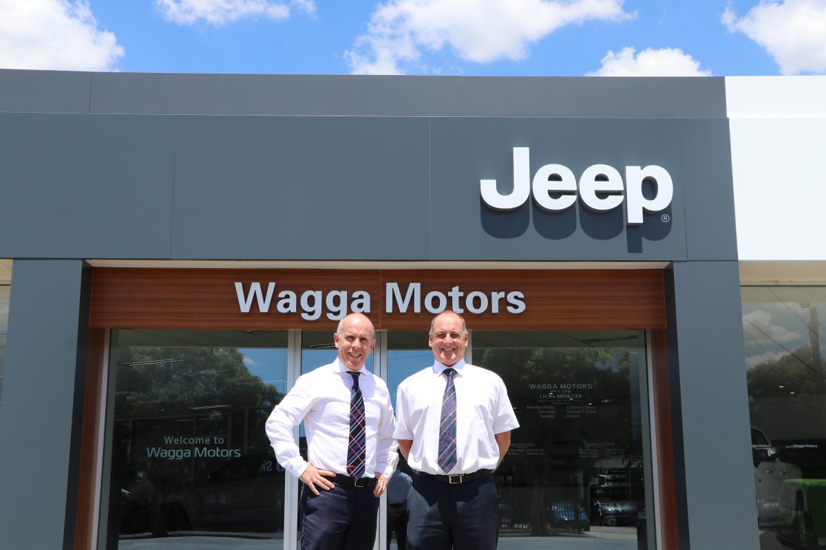 two people standing in front of Wagga Motors