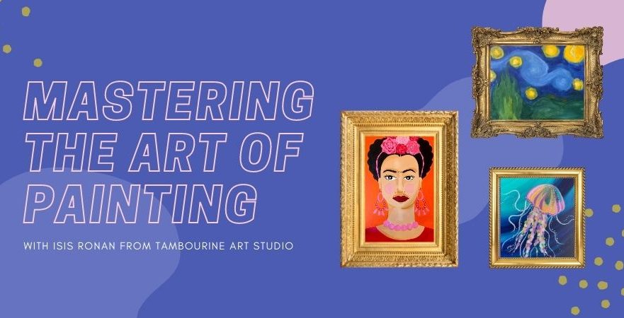 Flyer for mastering the art of painting workshop