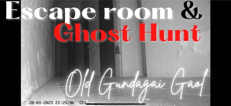 Old Gundagai Gaol escape room and ghost hunt poster