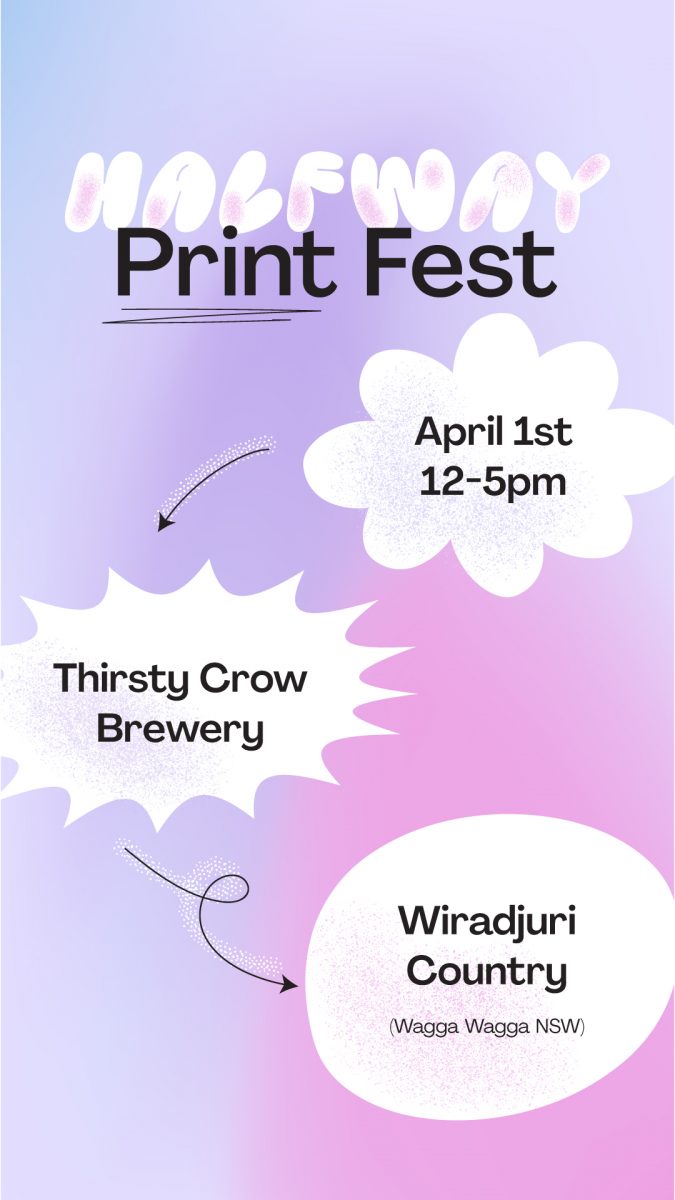 Halfway Print Fest flyer