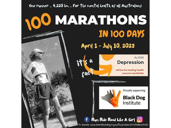 100 Marathons in 100 Days poster