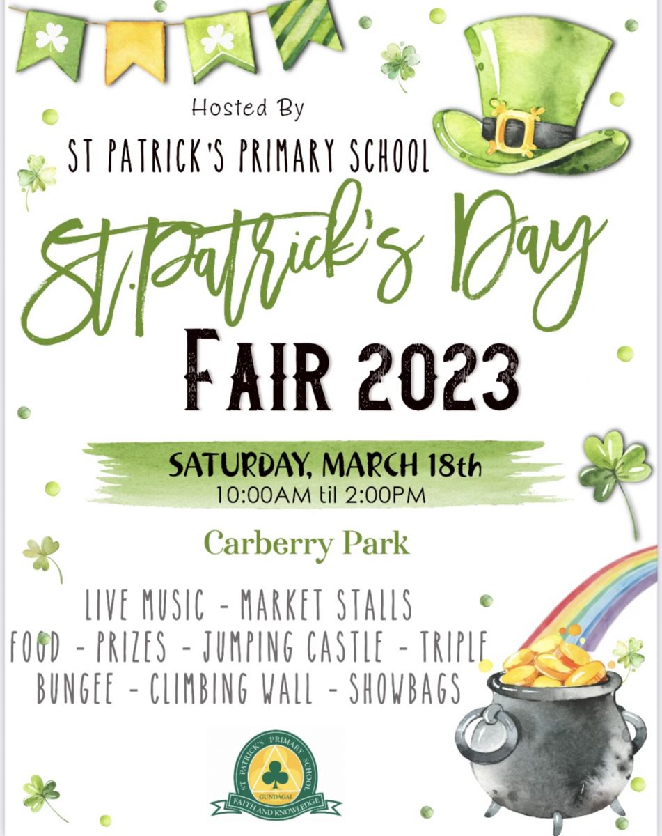 St Patrick's Day Fair 2023 flyer