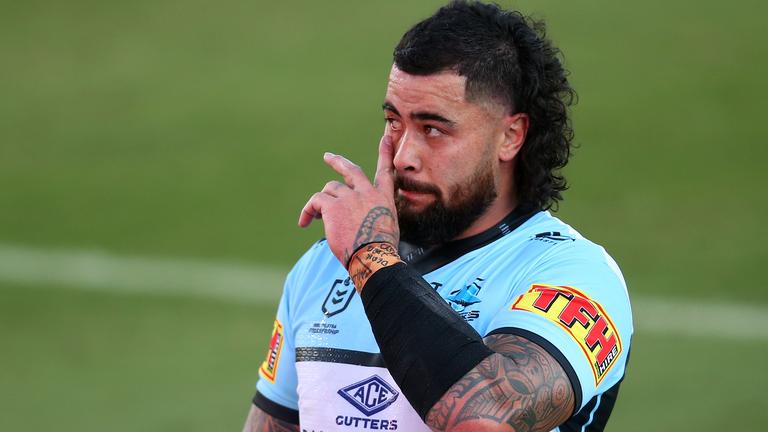 Andrew Fifita on rugby league field 