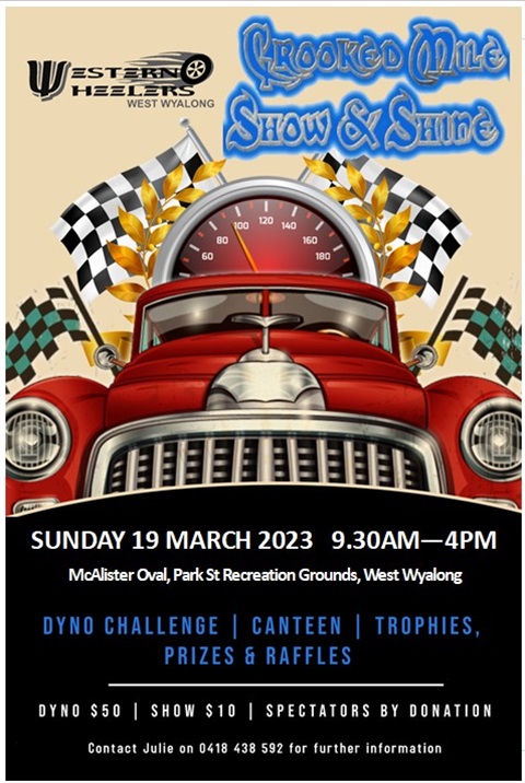 Crooked Mile Show and Shine poster