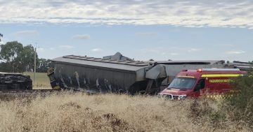 BREAKING: Train derailment after collision with a truck at Old Junee