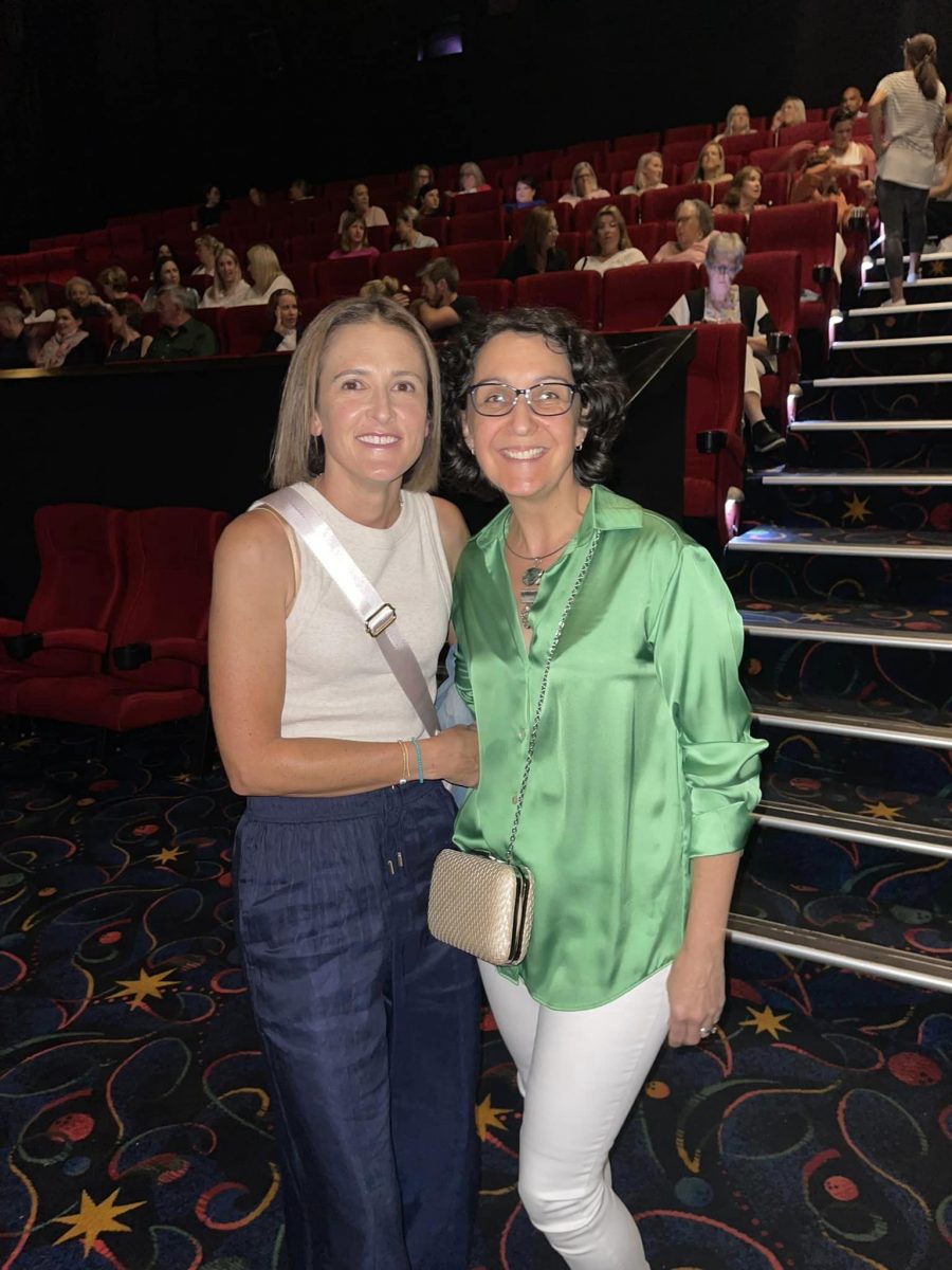 Two women at cinema 
