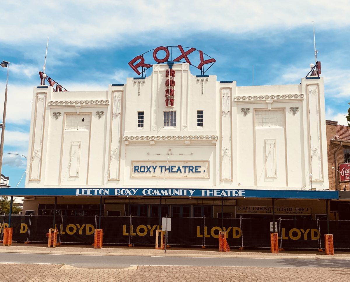Roxy Theatre front on shot
