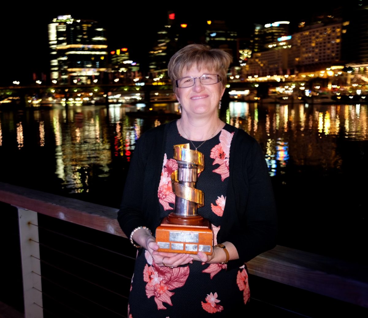 Louise Miller with trophy 